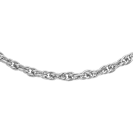 9K White Gold  Chain (Size - 20),  Gold Wt. 0.97 Gms