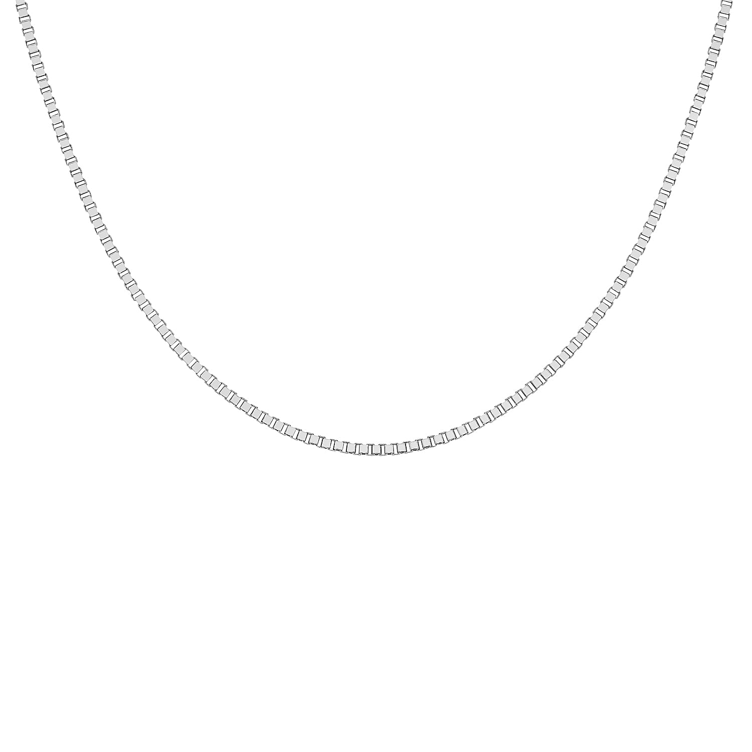 9K White Gold  Chain (Size - 16),  Gold Wt. 1.8 Gms