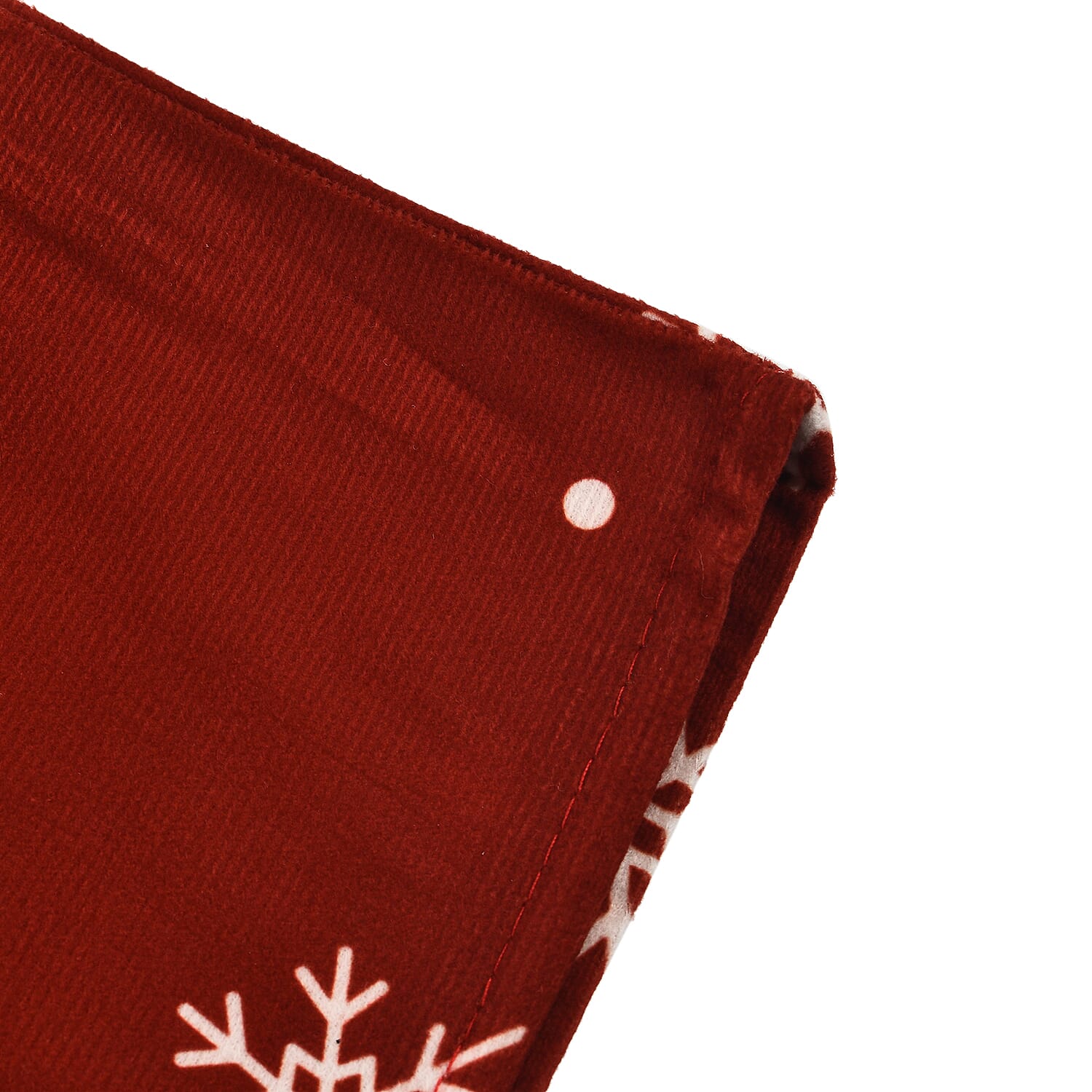 Set of 4 - Christmas Chair Covers with Reindeer Pattern