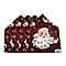 Set of 4 - Christmas Chair Covers with Reindeer Pattern