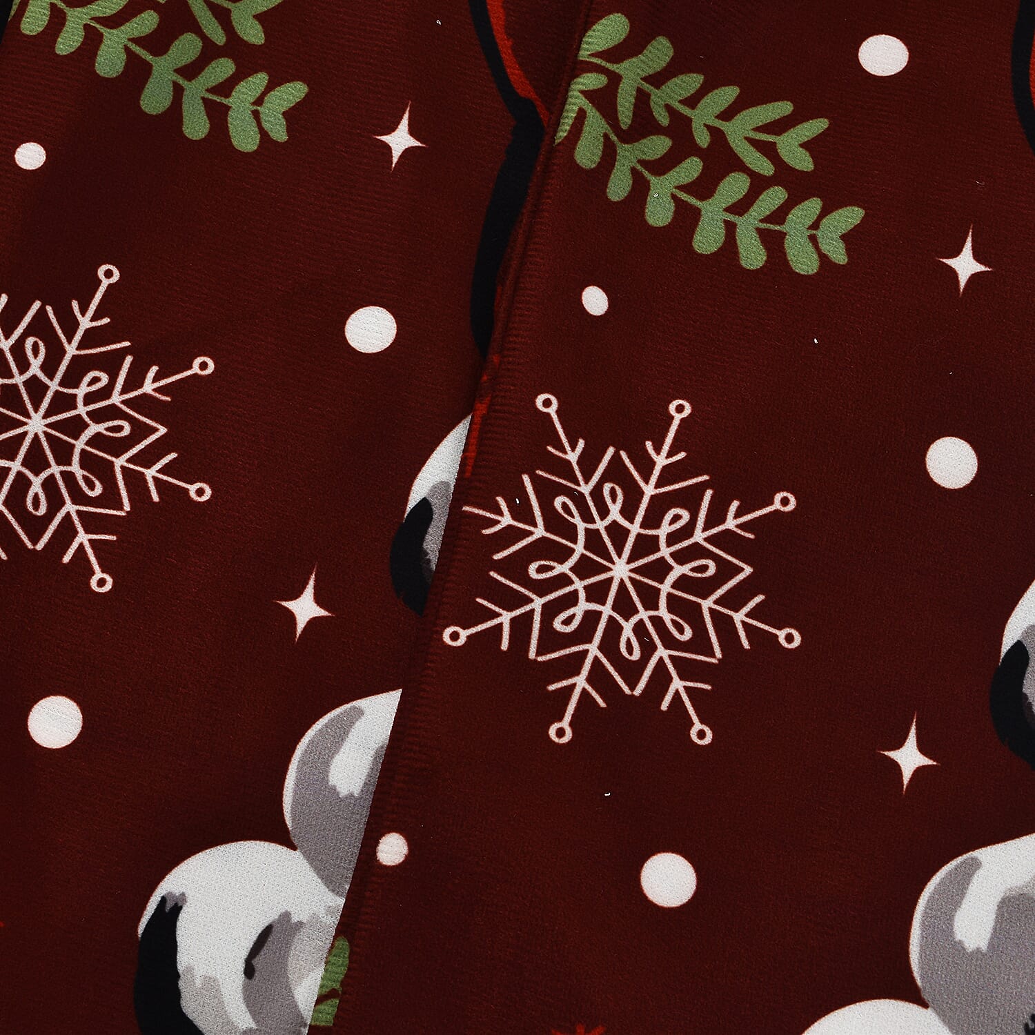 Set of 4 - Christmas Chair Covers with Santa Claus Pattern