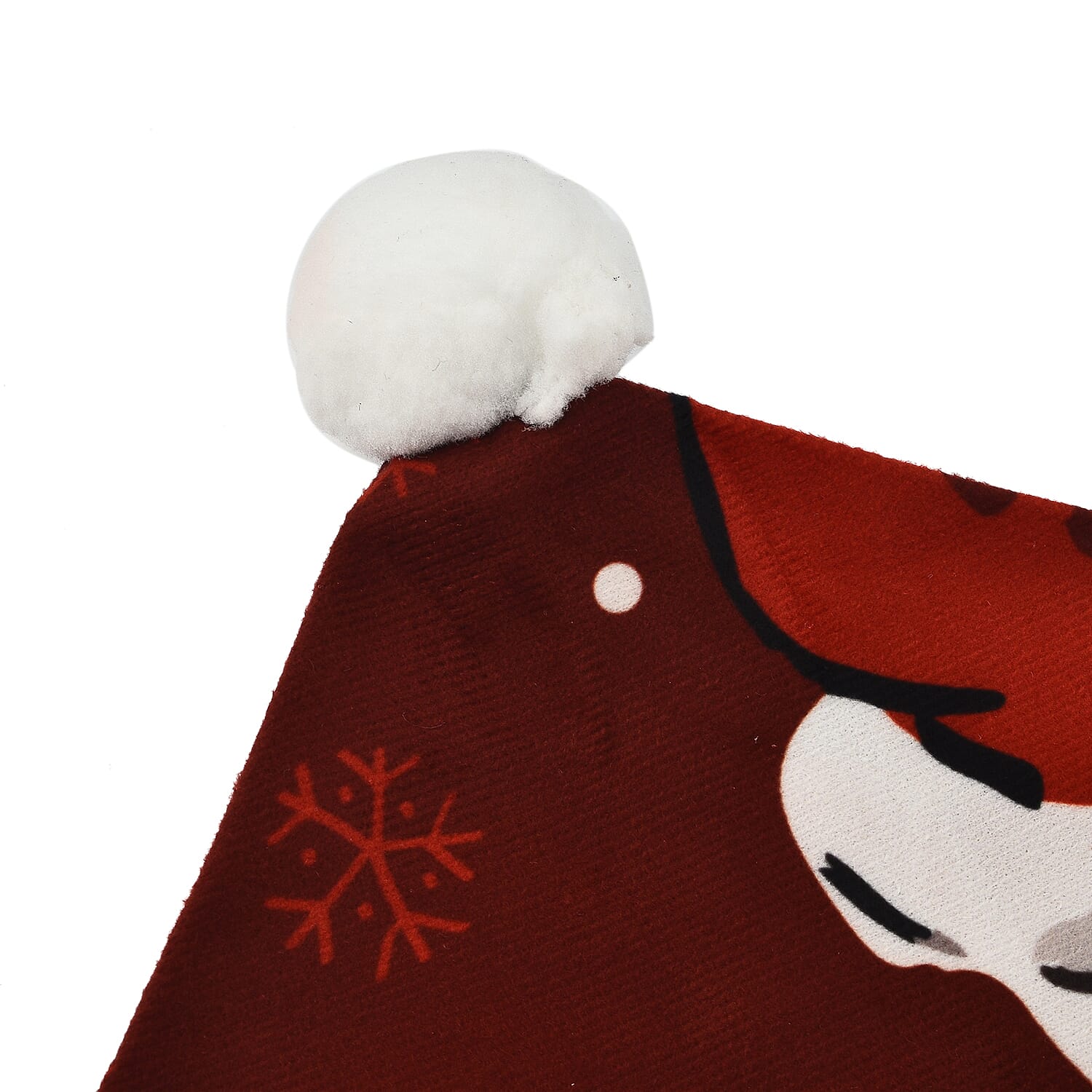 Set of 4 - Christmas Chair Covers with Santa Claus Pattern