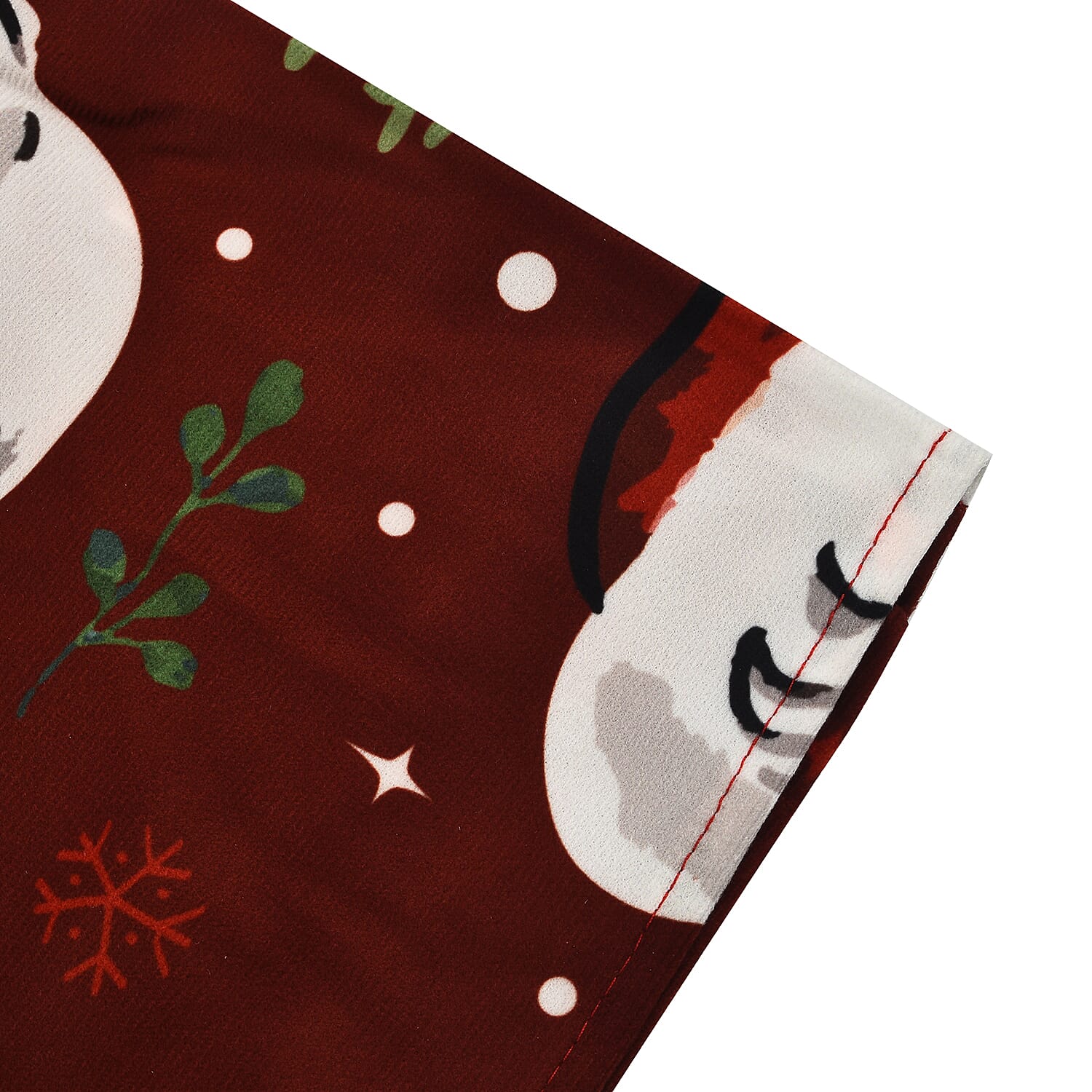 Set of 4 - Christmas Chair Covers with Santa Claus Pattern