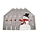 Set of 4 - Christmas Chair Covers with Snowman Pattern