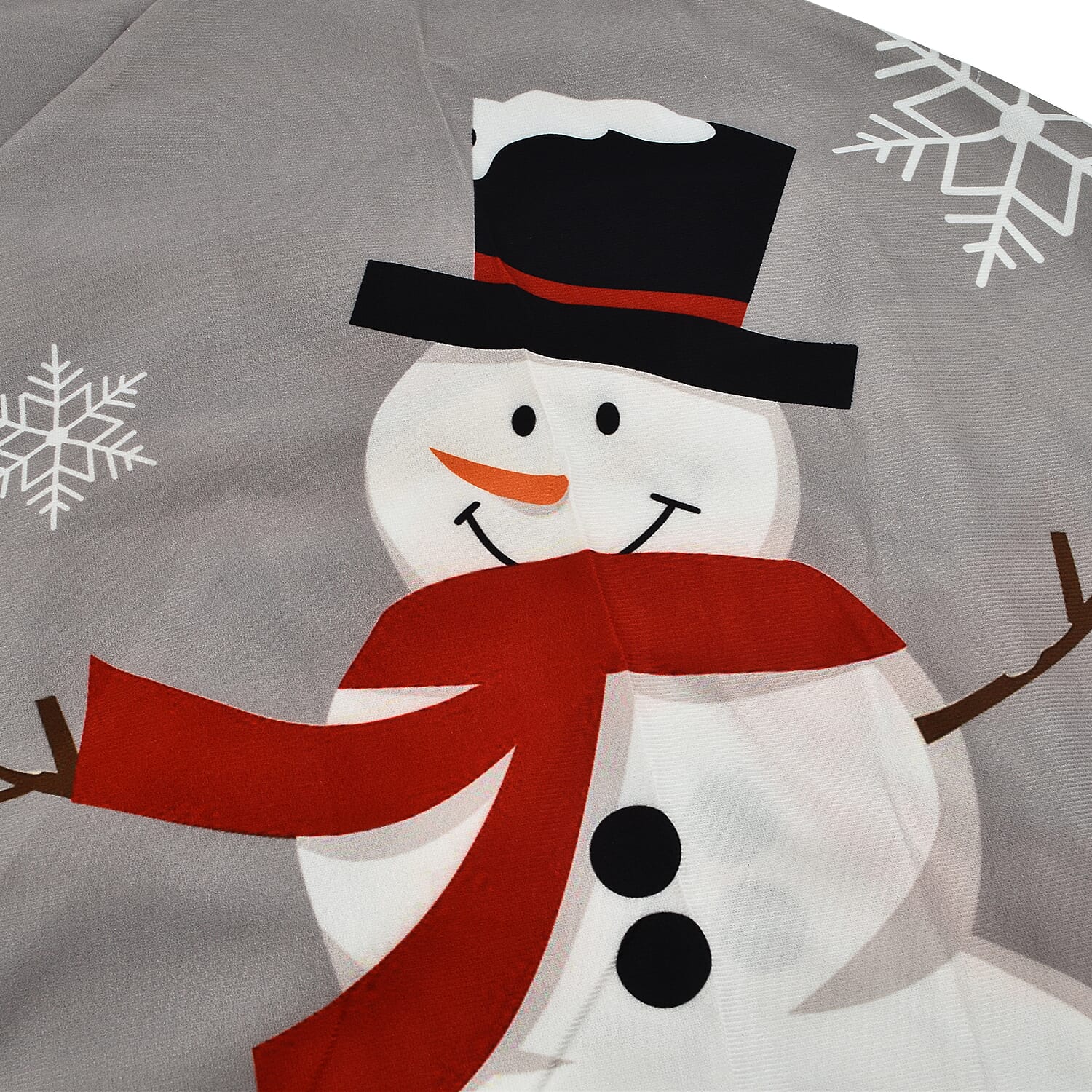 Set of 4 - Christmas Chair Covers with Snowman Pattern