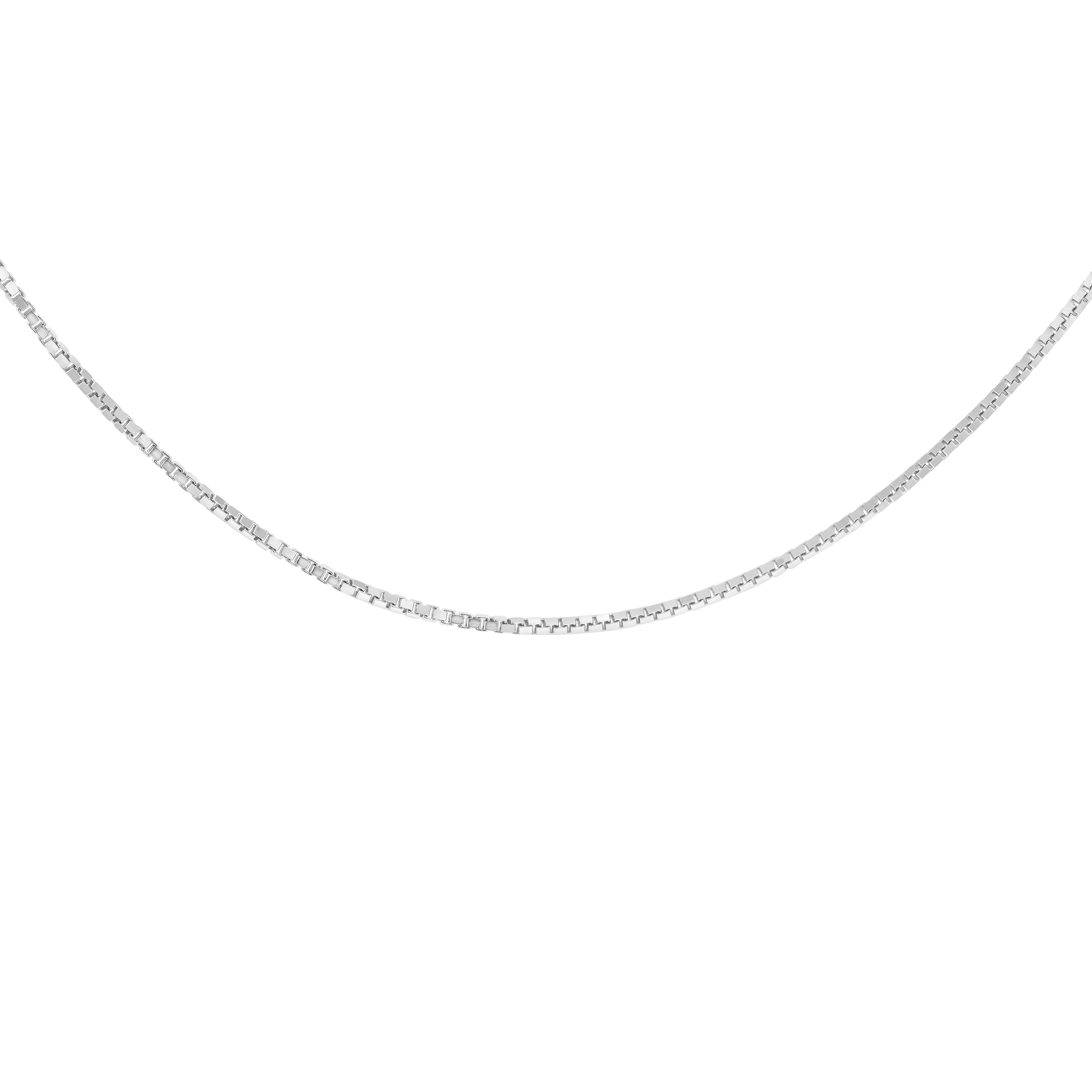 9K White Gold  Chain (Size - 20),  Gold Wt. 1.5 Gms