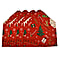 Set of 4 - Christmas Chair Covers with Christmas Tree Pattern