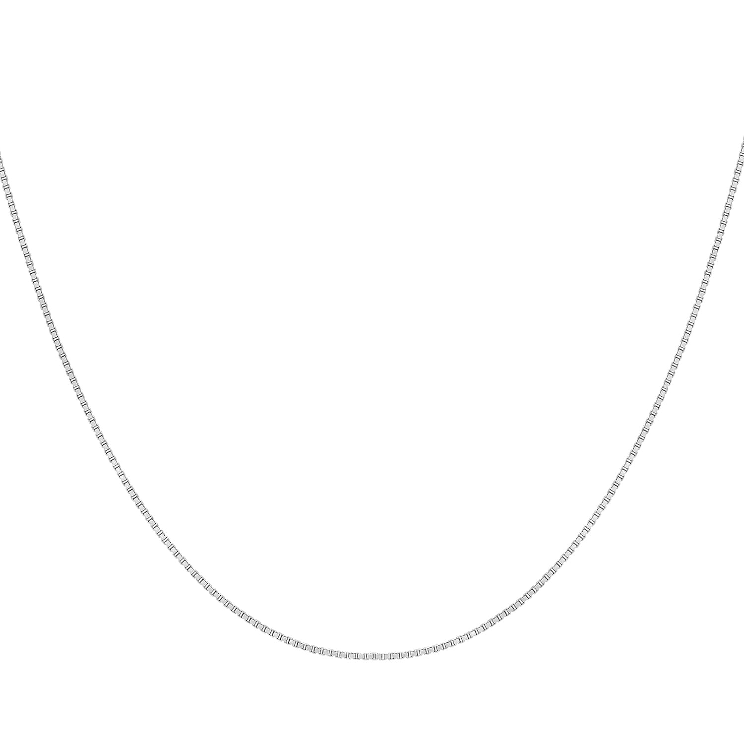 9K White Gold  Chain (Size - 18),  Gold Wt. 1.3 Gms