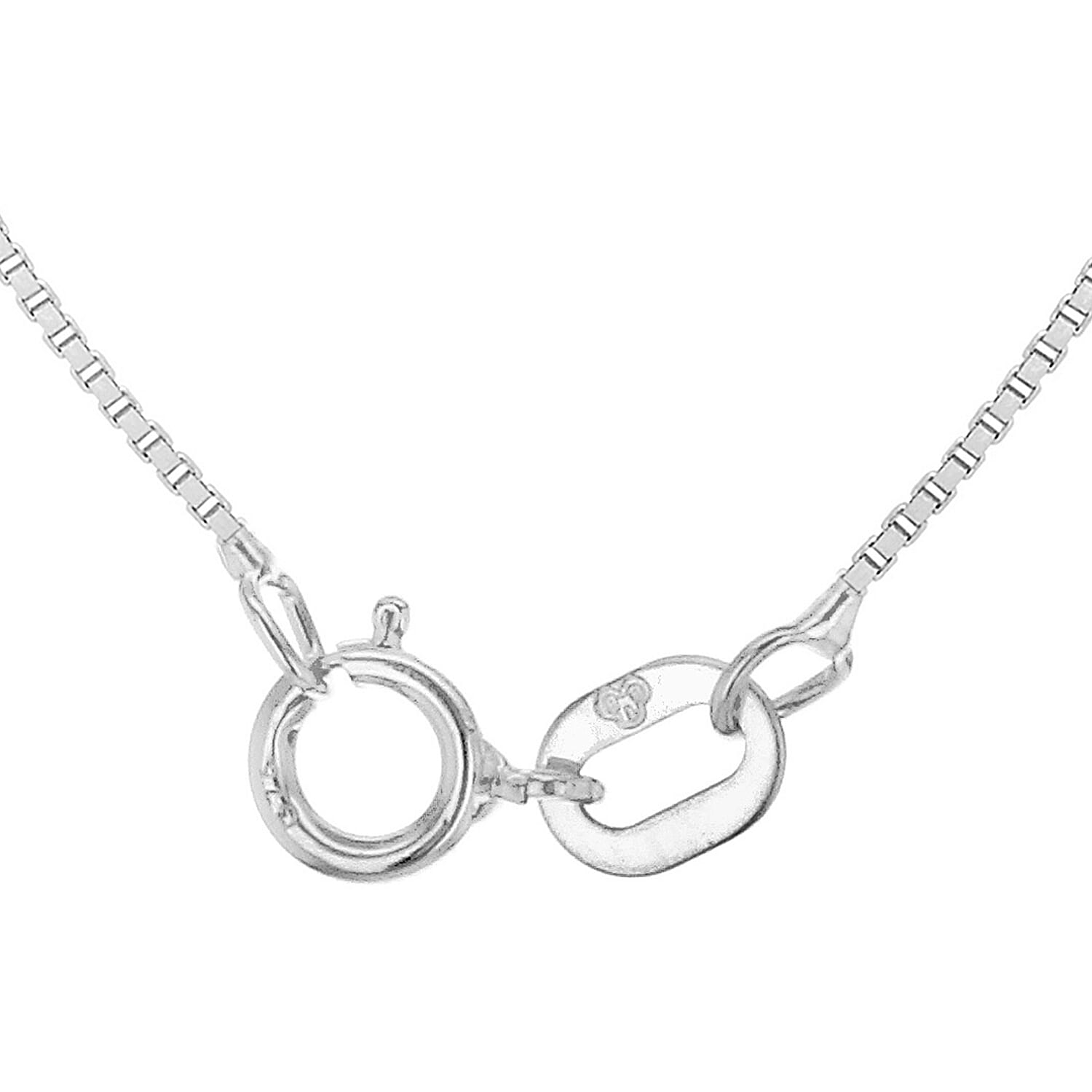 9K White Gold  Chain (Size - 16),  Gold Wt. 1.2 Gms