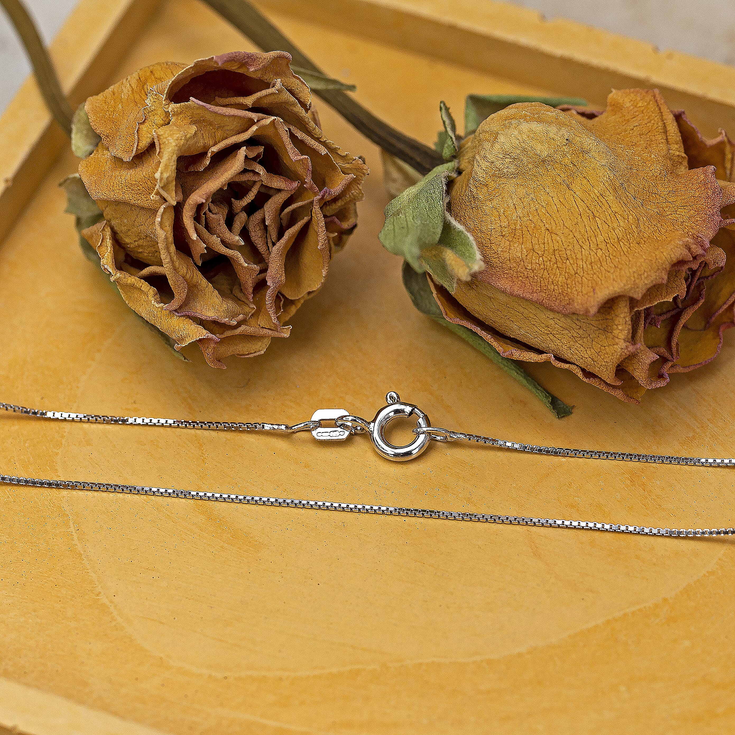 9K White Gold  Chain (Size - 16),  Gold Wt. 1.2 Gms