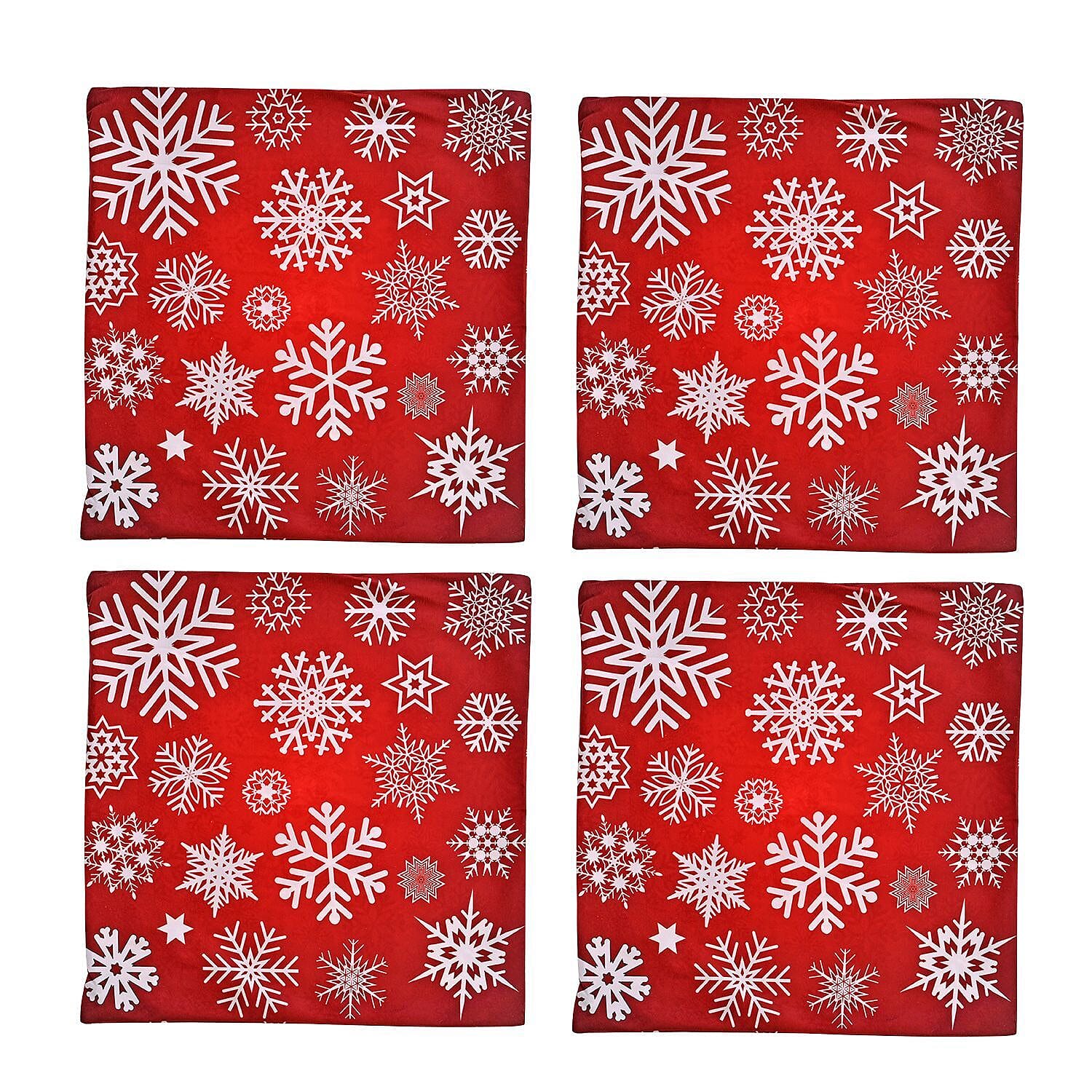 Polyester Christmas Tree Cushion Cover - Burgundy