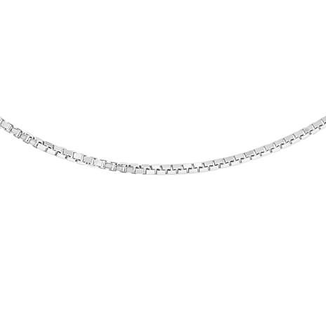 9K White Gold  Chain (Size - 18),  Gold Wt. 1.3 Gms
