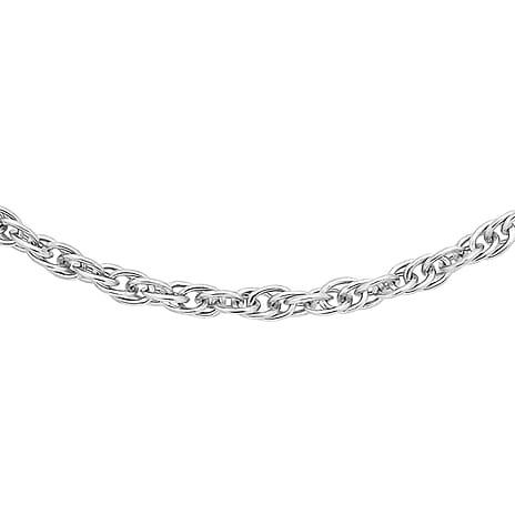 9K White Gold  Chain (Size - 16),  Gold Wt. 0.41 Gms