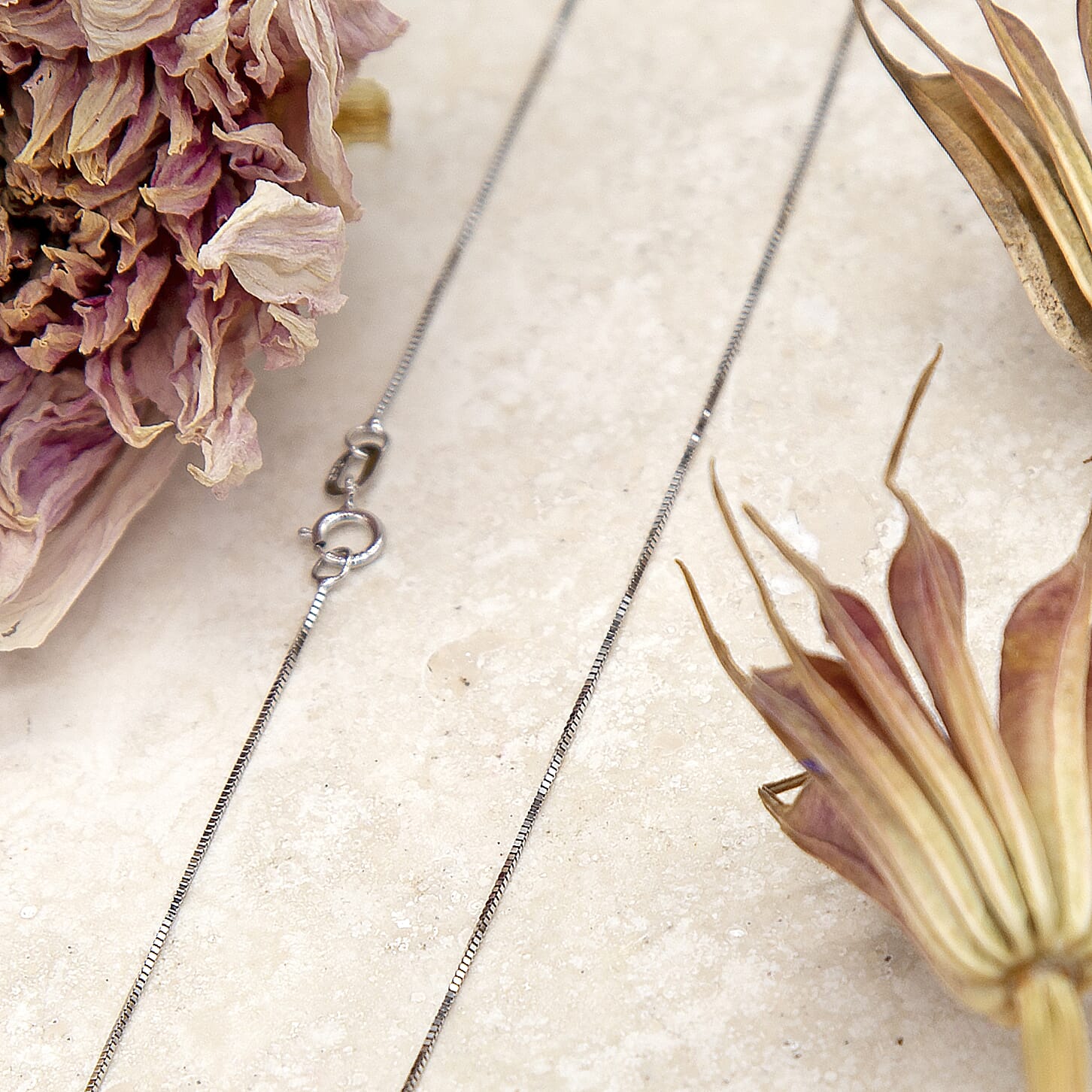 9K White Gold  Chain (Size - 14),  Gold Wt. 0.75 Gms