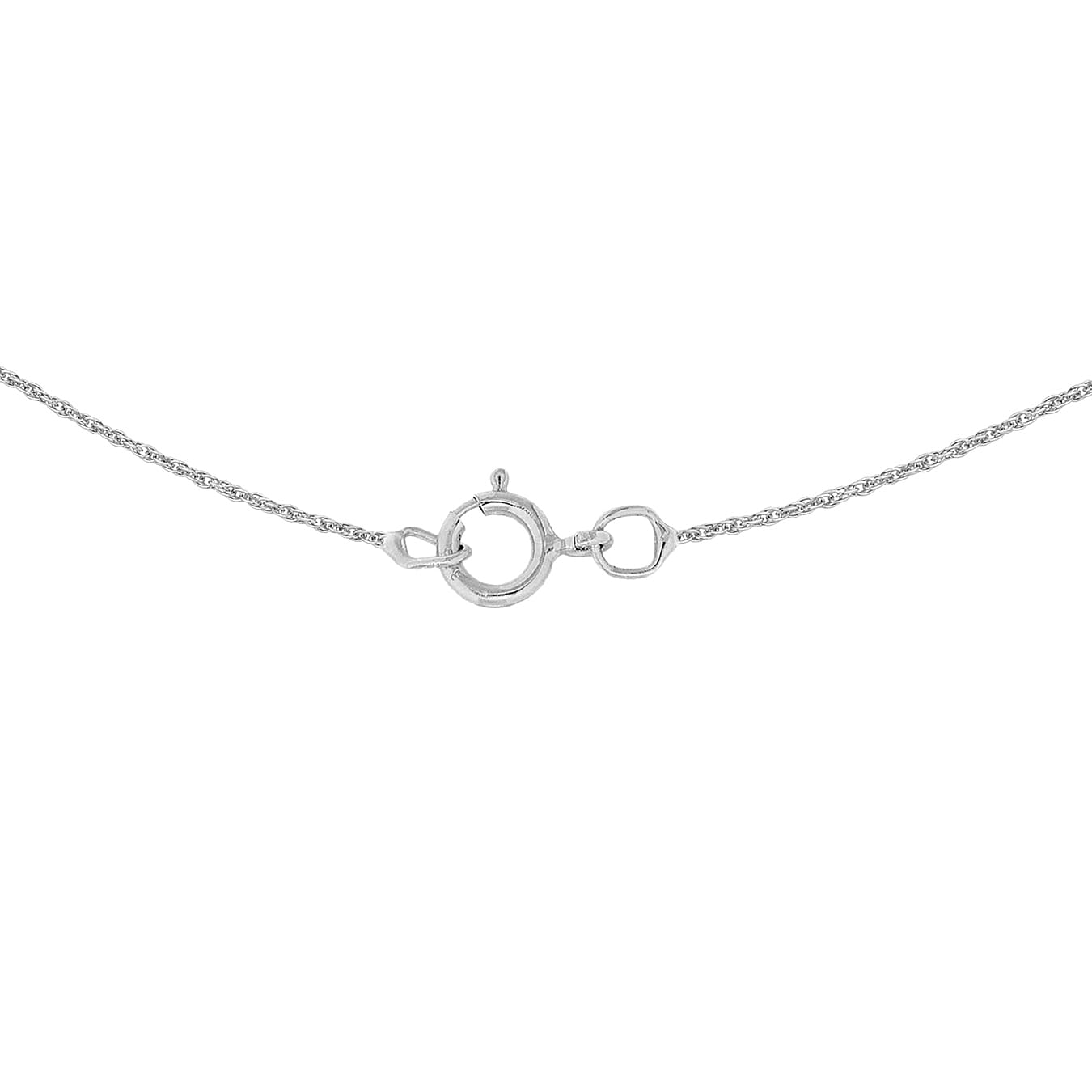 9K White Gold  Chain (Size - 20),  Gold Wt. 0.39 Gms