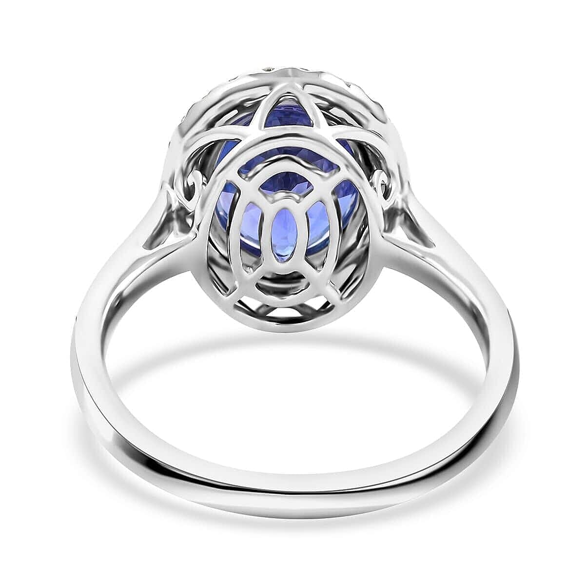 950 Platinum AAAA Tanzanite White Diamond VS Ring 2.72 ct, Platinum Wt. 6.4 Gms 2.722 Ct. 950 Platinum AAAA Tanzanite White Diamond VS Ring 2.72 ct, Platinum Wt. 6.4 Gms 2.722 Ct.