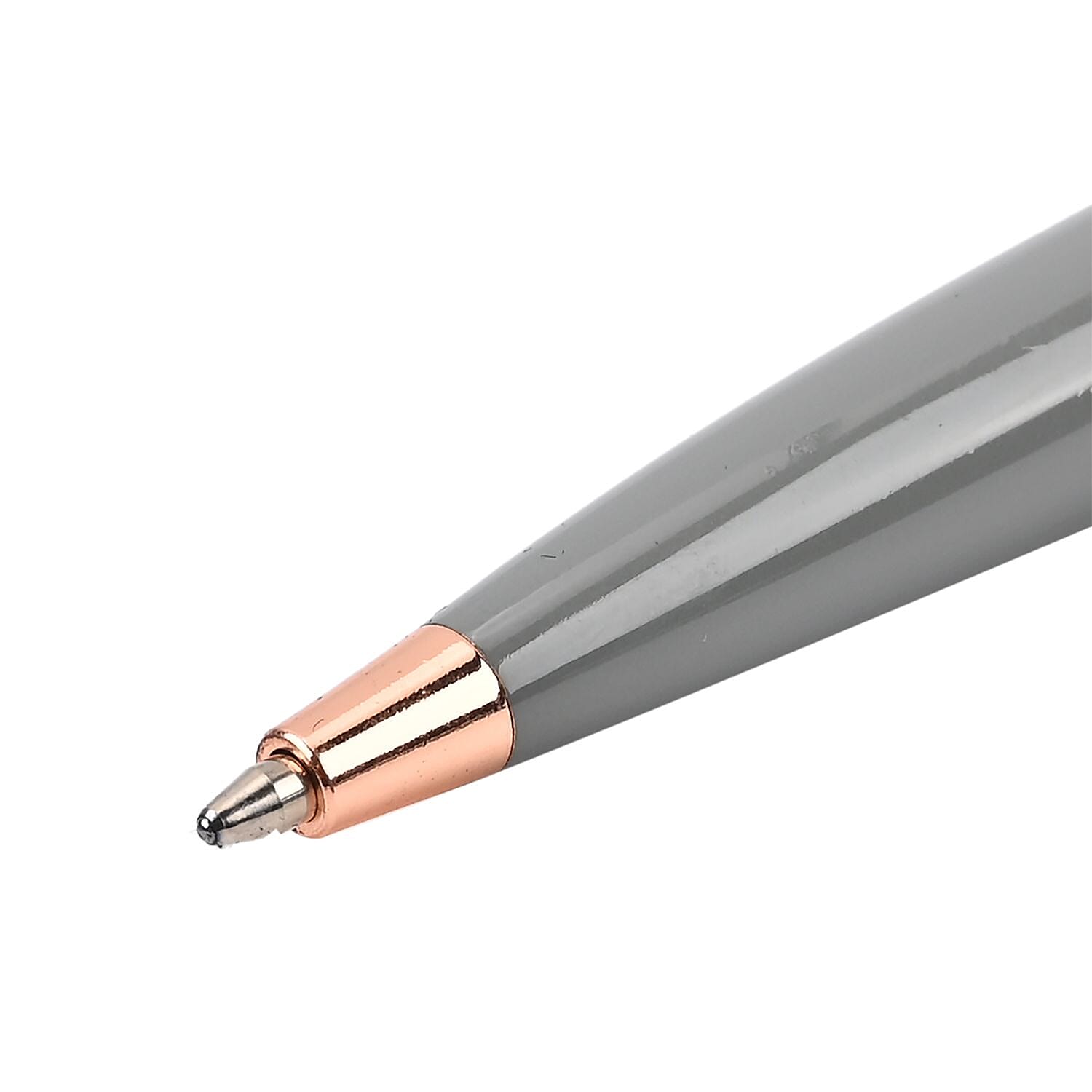 Designer Inspired Collection - Set of 2 Snake Clip Ball Point Pen - Grey & Black