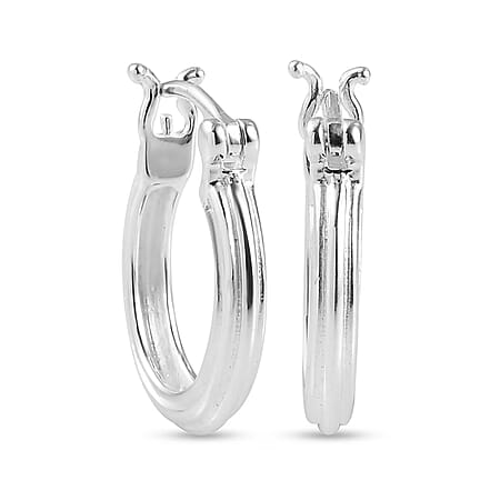 Full Hoop Earrings in Sterling Silver