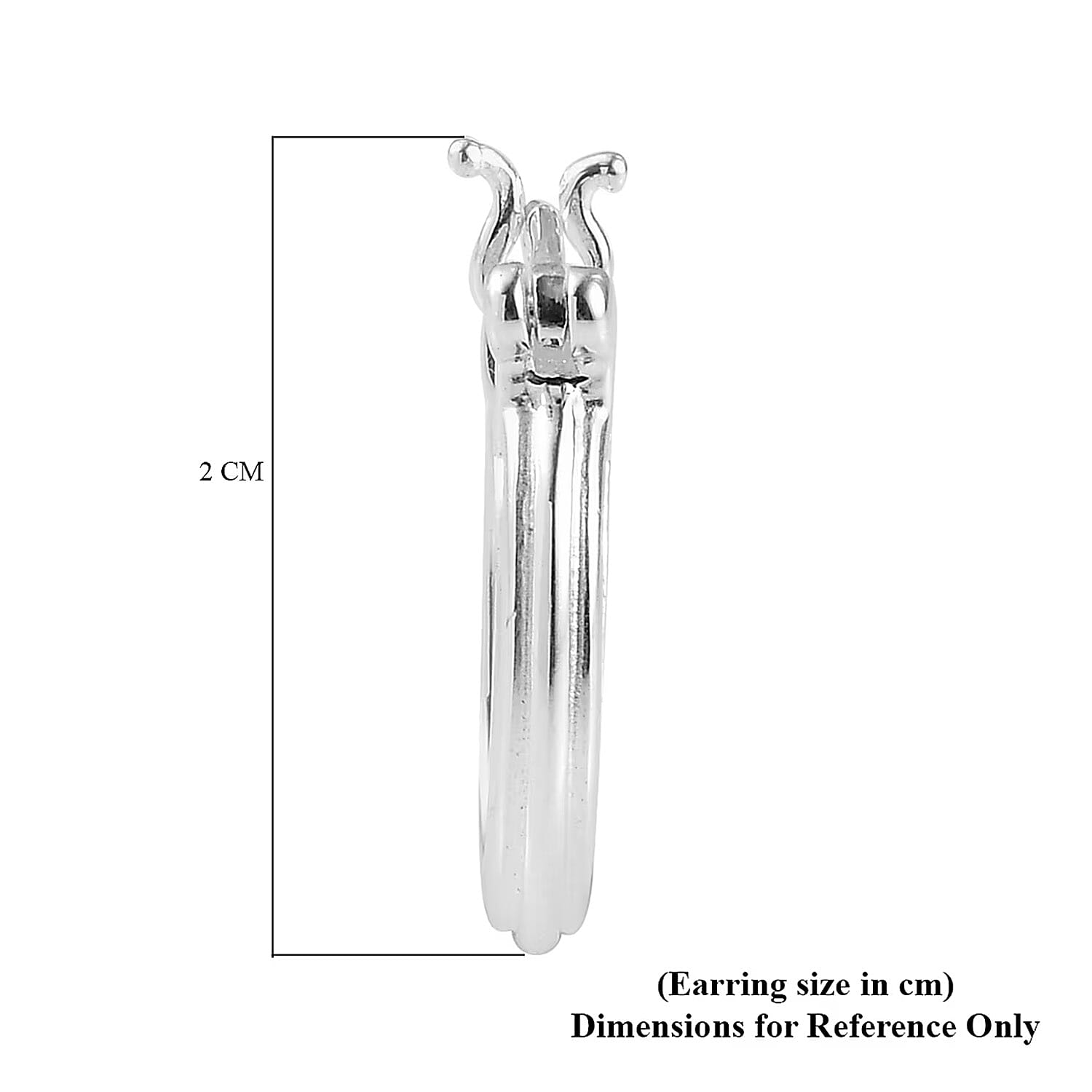 Sterling Silver Hoop Earrings with Clasp