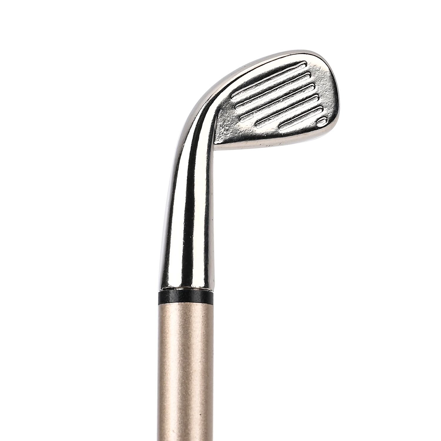 Set of 3 Golf Club Pattern Pens, with Black, Red & Blue Ink