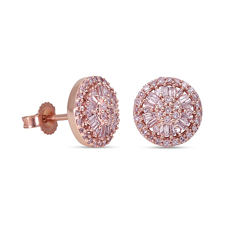 Onion Pink Diamond Studded Gown at Rs 19999, Diamond Stud Earring