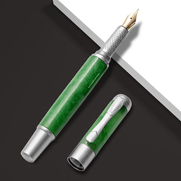 Green Jade Ink Pen (Size:14.2x1.5Cm)