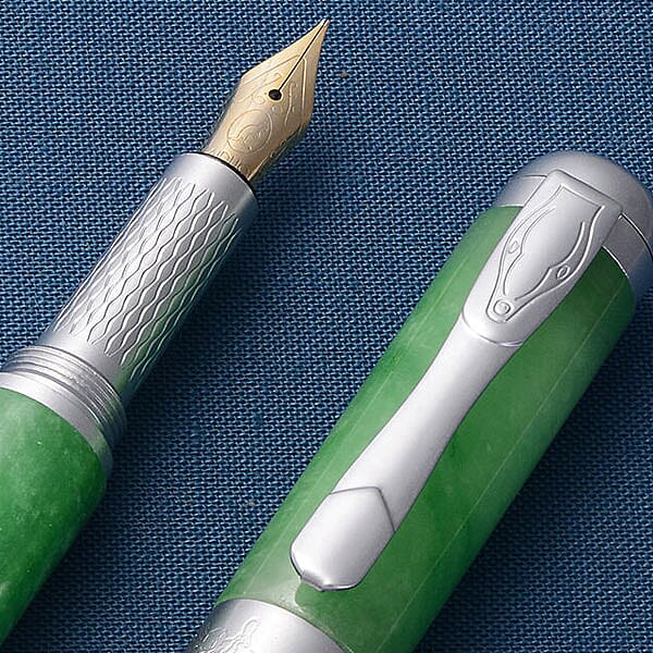 Green Jade Ink Pen (Size:14.2x1.5Cm)