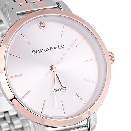 diamond and co watch quartz