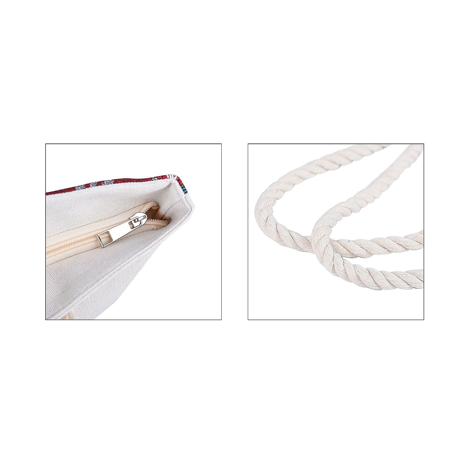 Christmas Collection Joy Pattern Tote Bag - Black