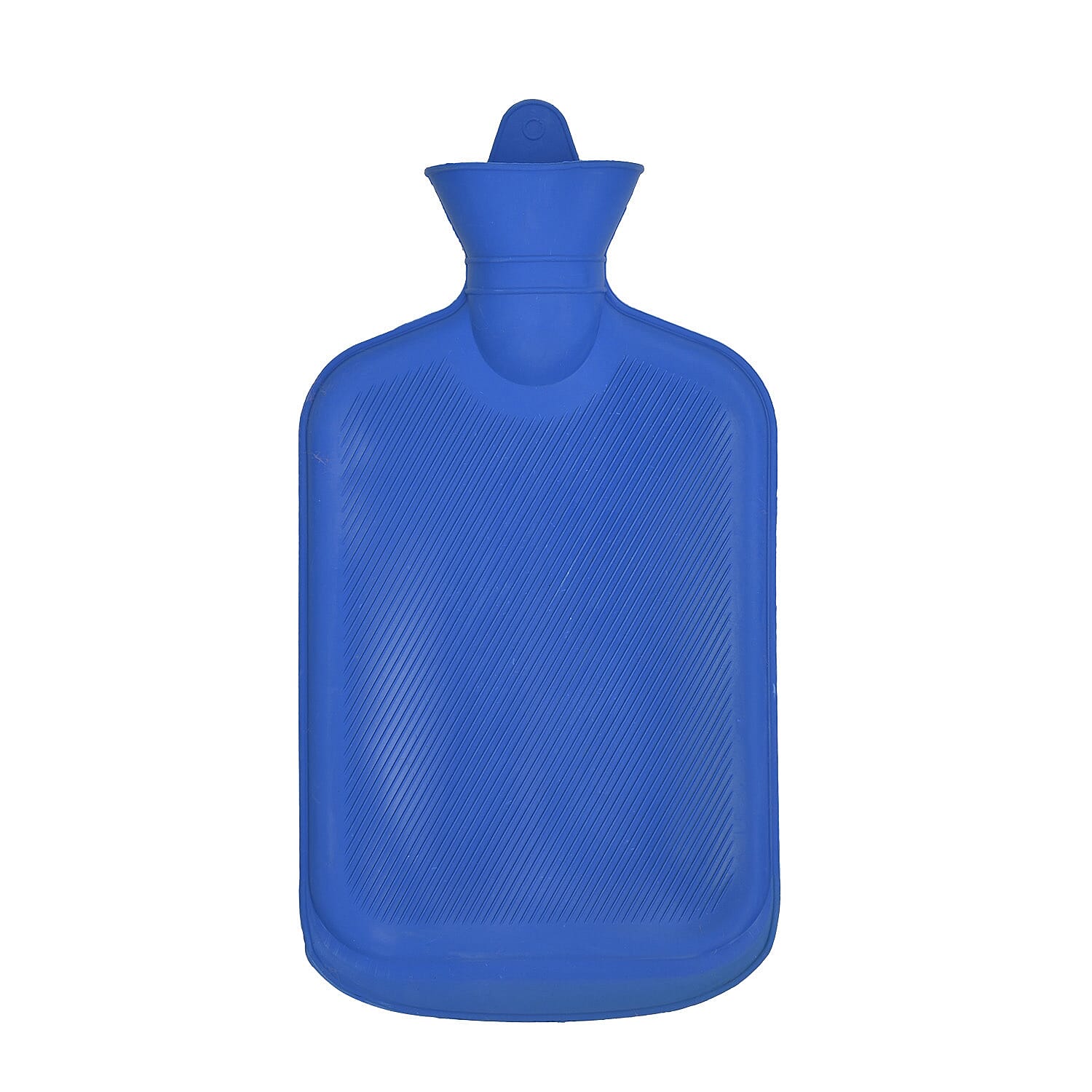 Set of 2 Hot Water Bottles with Faux Fur Cover (Size 33x20 Cm) - White & Pink