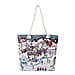 Christmas Collection Joy Pattern Tote Bag - Black