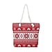 Christmas Collection Joy Pattern Tote Bag - Black