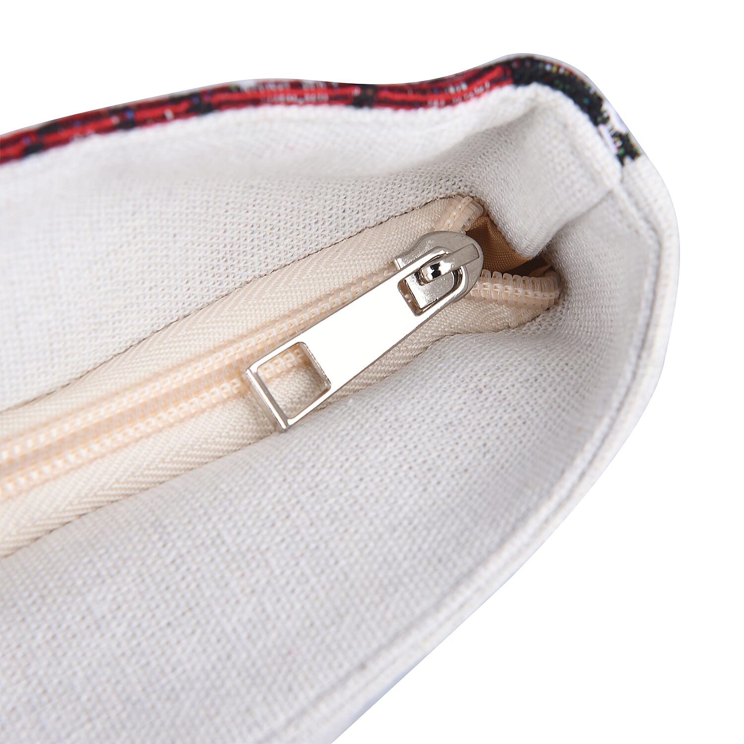 Flower Pattern Tote Bag with Handel Drop (Size 42x34x9x37 Cm) - Black & Red