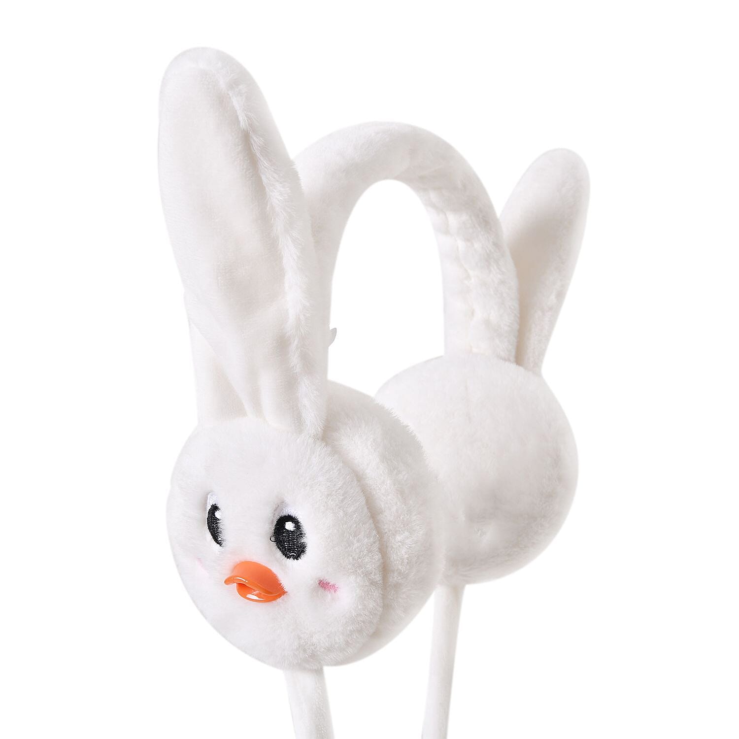 Polyester Patterned Hat, Cap and Earmuff- White & Yellow