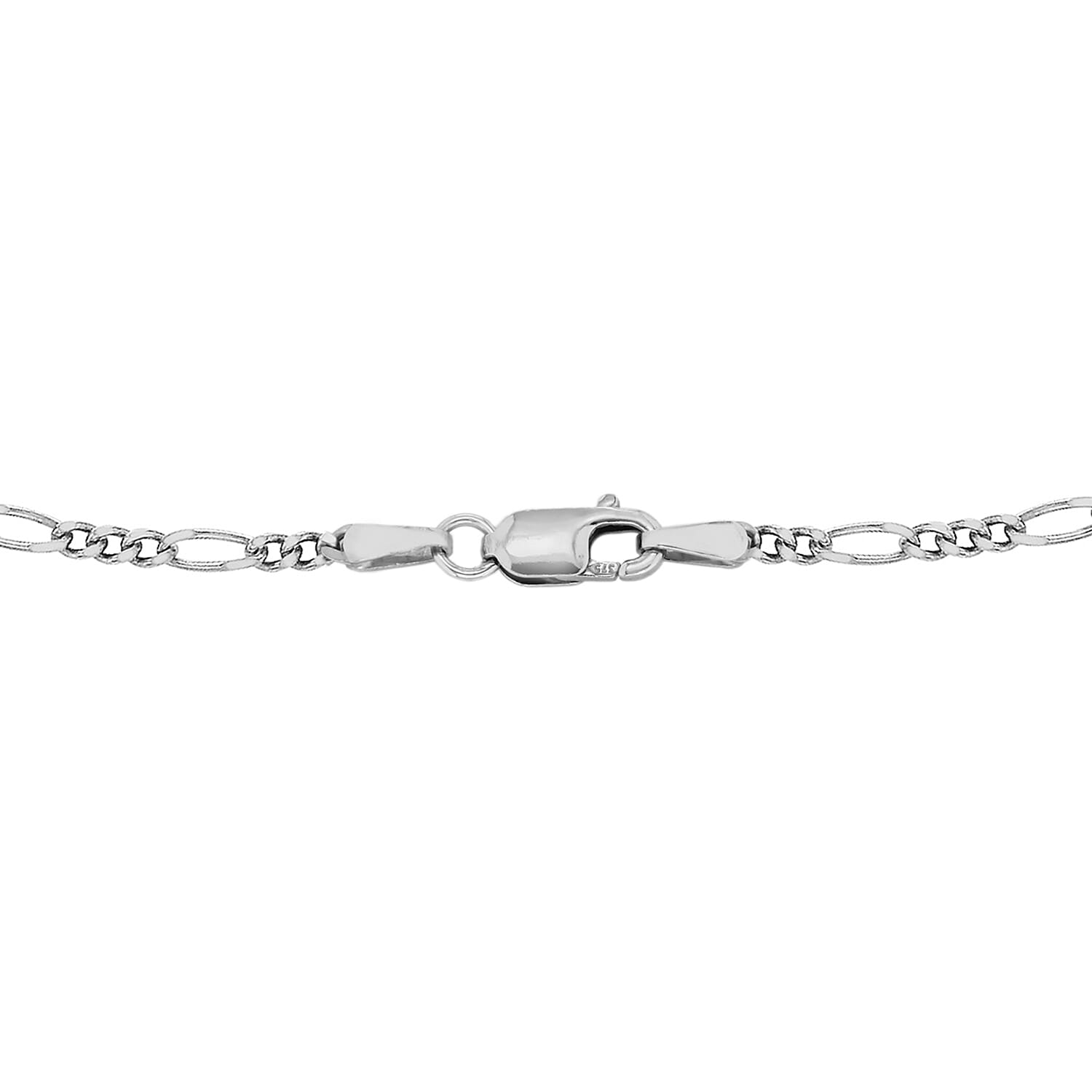 9K White Gold  Chain (Size - 18),  Gold Wt. 3.2 Gms