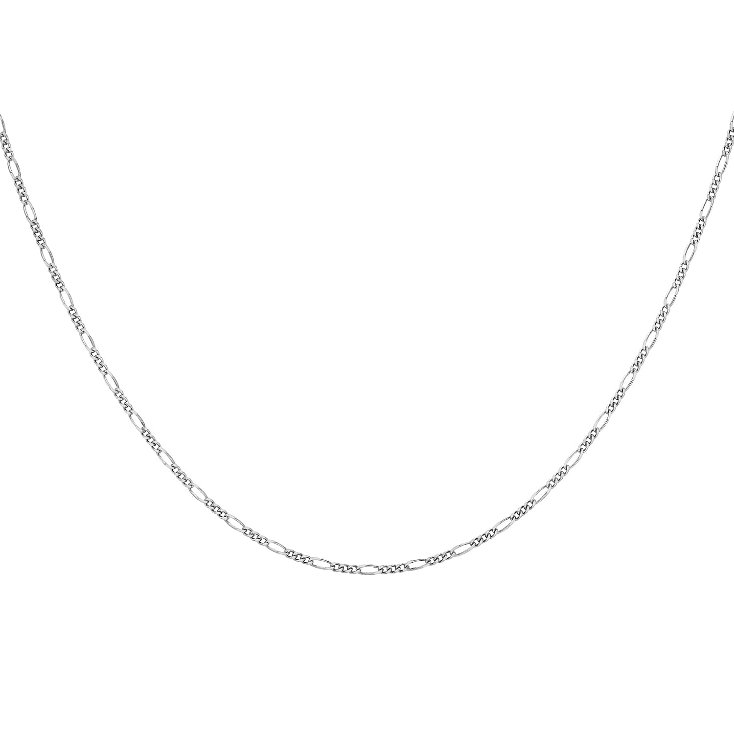 9K White Gold  Chain (Size - 16),  Gold Wt. 2.9 Gms