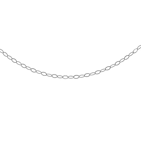 9K White Gold  Chain (Size - 18),  Gold Wt. 0.35 Gms