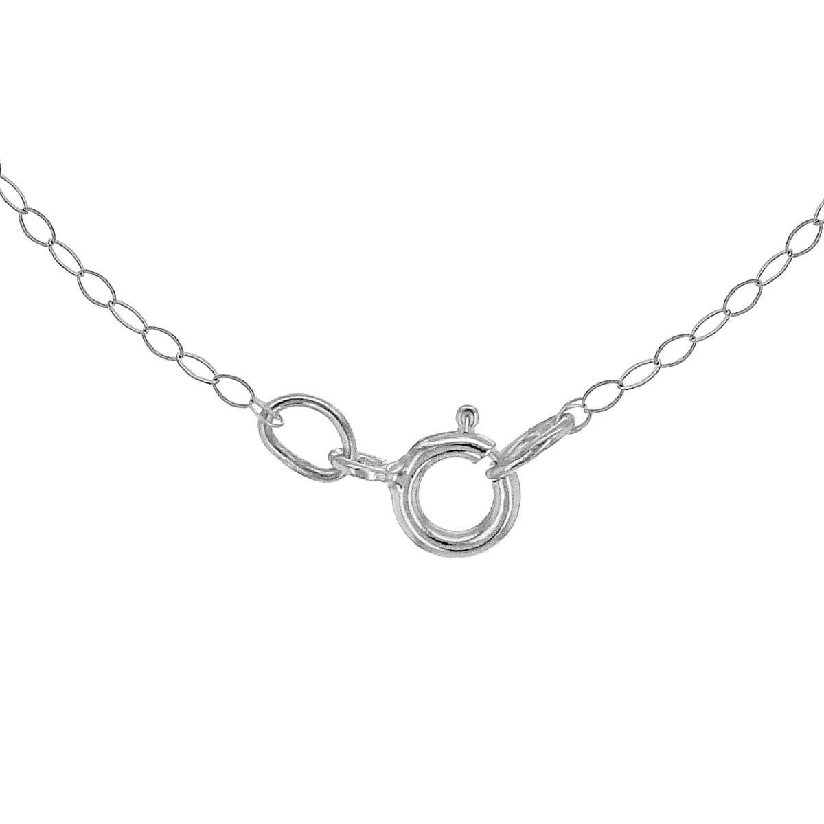 9K White Gold  Chain (Size - 18),  Gold Wt. 0.35 Gms