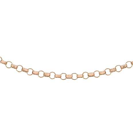 9K Rose Gold  Chain (Size - 16),  Gold Wt. 0.9 Gms