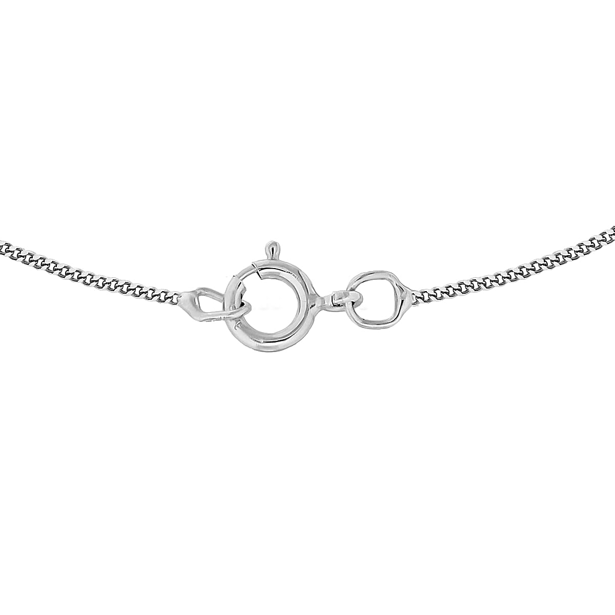 9K White Gold  Chain (Size - 16),  Gold Wt. 0.49 Gms