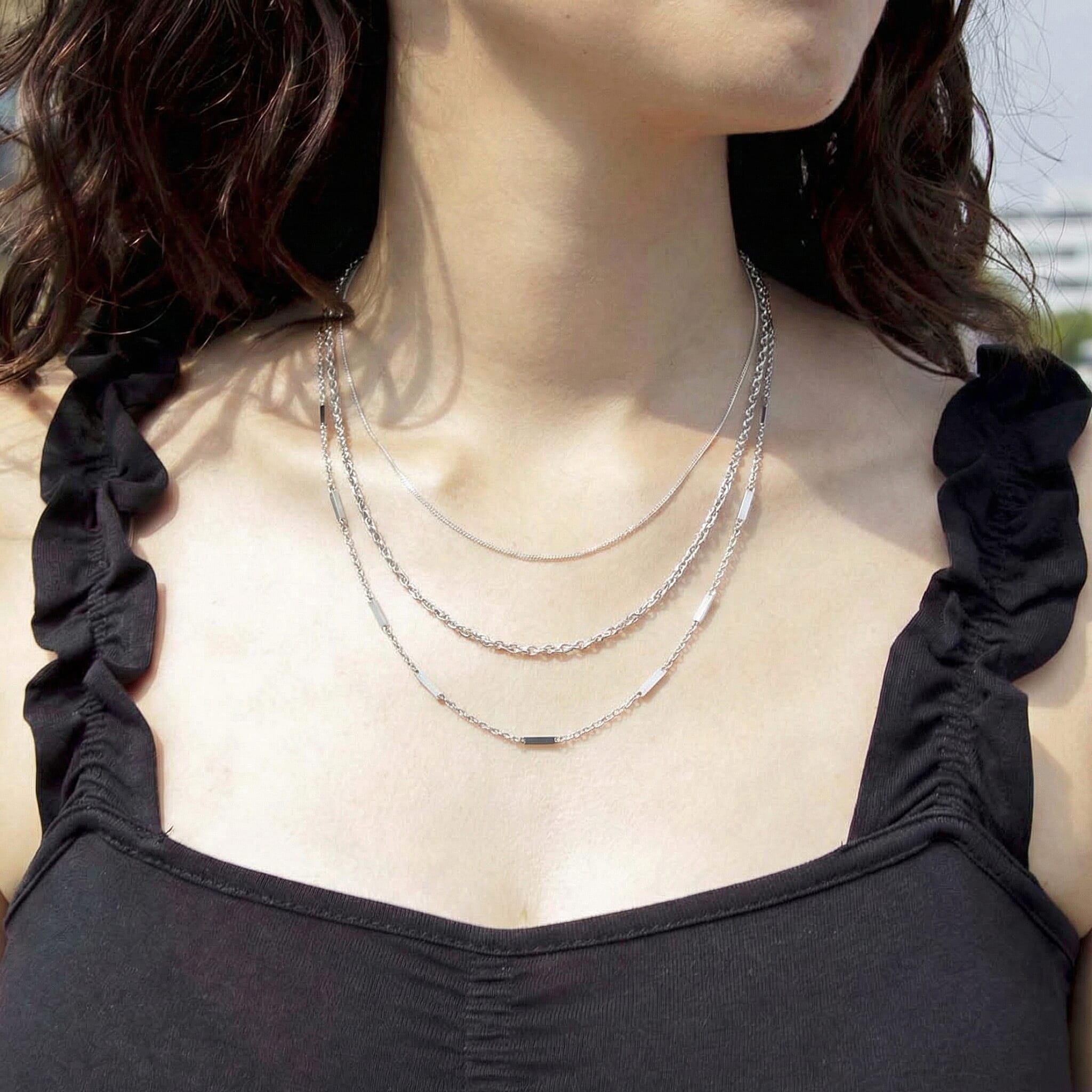 9K White Gold Diamond Cut Curb Chain (Size - 18) with Spring Ring Clasp