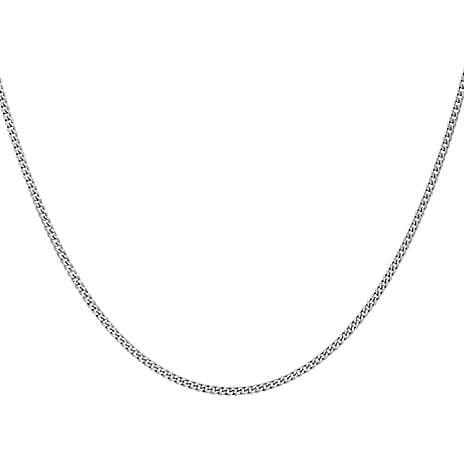 9K White Gold  Chain (Size - 18),  Gold Wt. 0.81 Gms