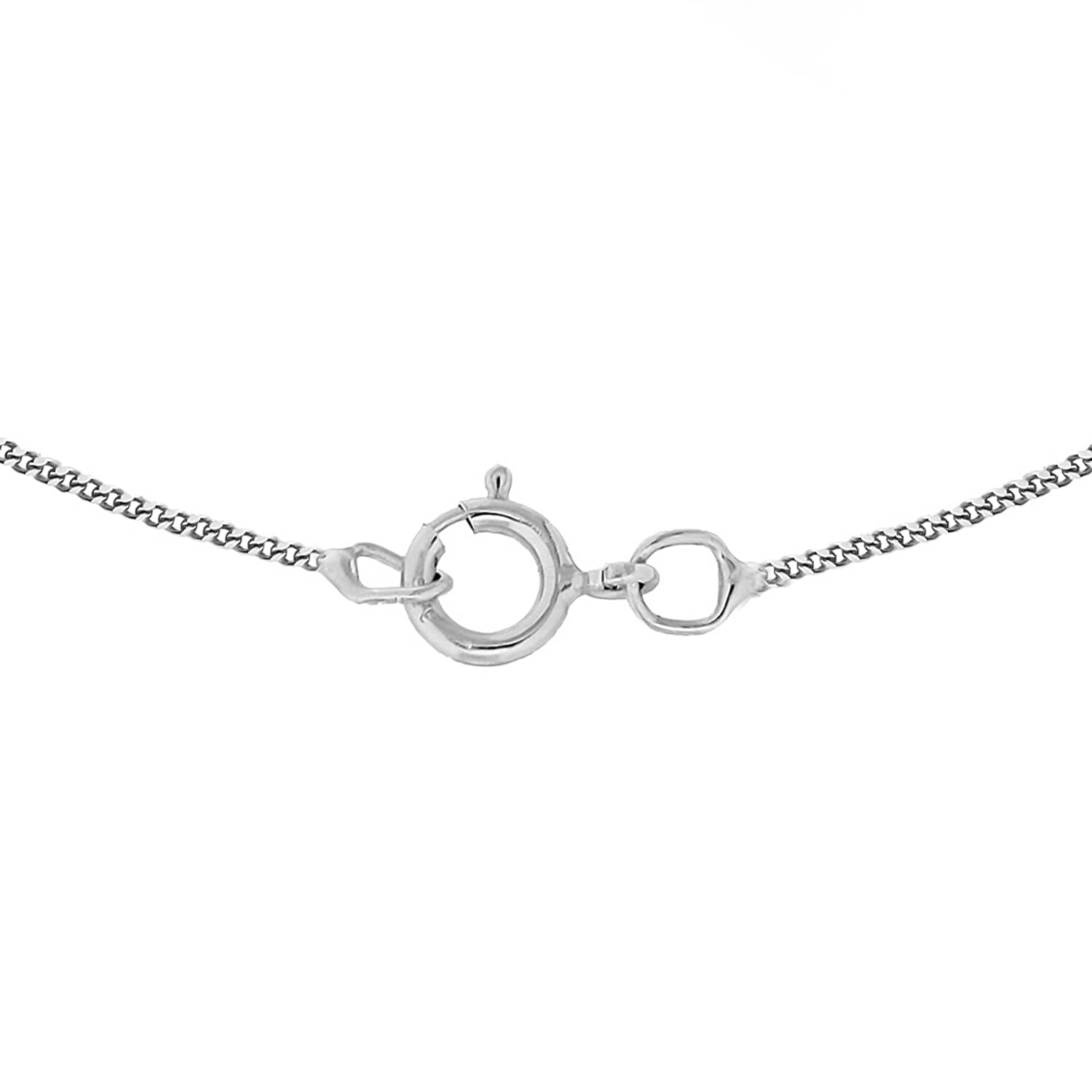 9K White Gold  Chain (Size - 18),  Gold Wt. 0.81 Gms