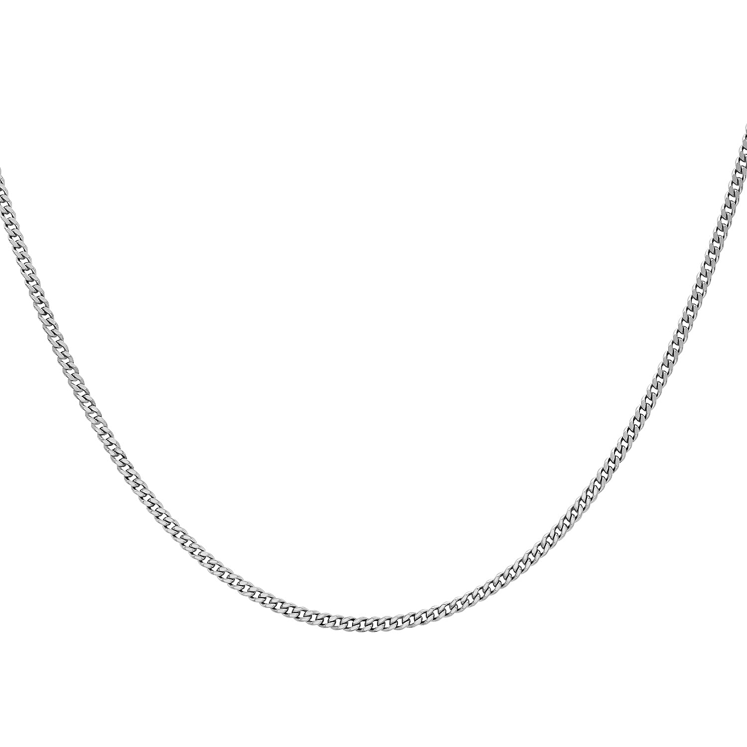 9K White Gold  Chain (Size - 20),  Gold Wt. 0.9 Gms