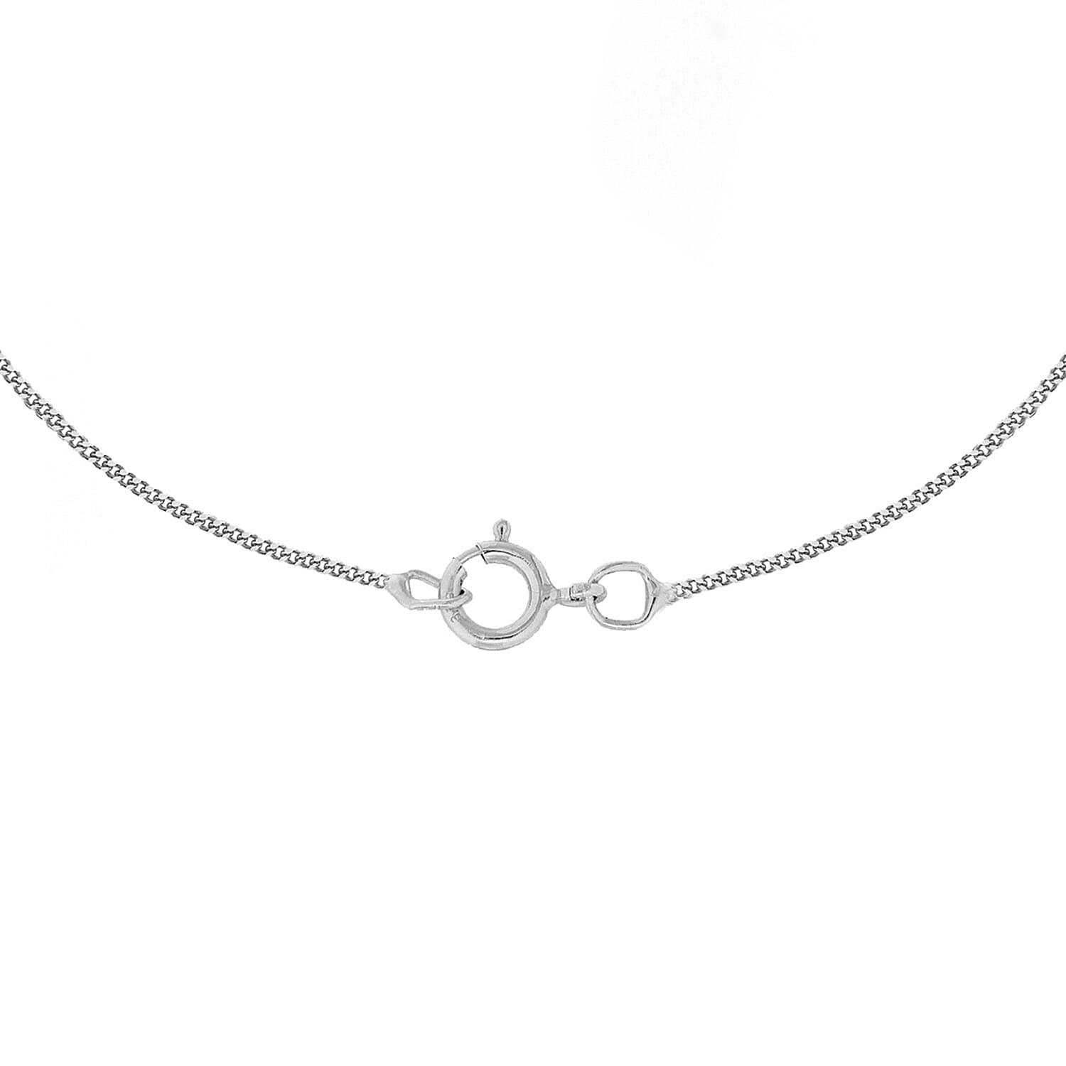 9K White Gold  Chain (Size - 20),  Gold Wt. 0.9 Gms