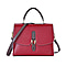 New Fall Collection-  Genuine Leather Crossbody Bag with Shoulder Strap -  Red
