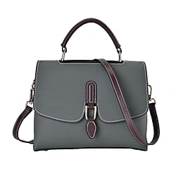 New Fall Collection- Genuine Leather Crossbody Bag with Shoulder Strap - Tan