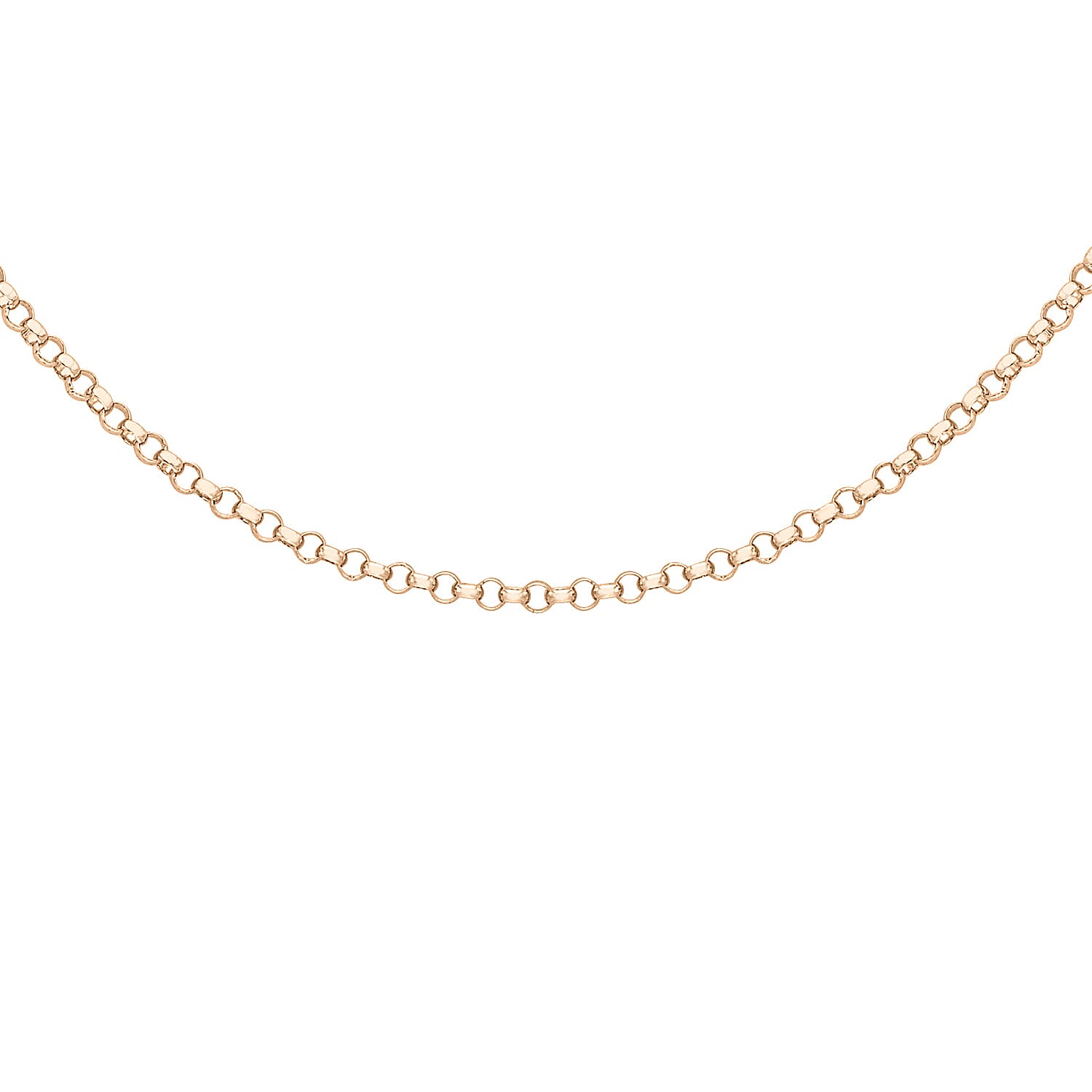 9K Rose Gold  Chain (Size - 24),  Gold Wt. 3.5 Gms