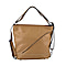 100% Genuine Leather Crossbody Bag with Adjustable Strap - Black