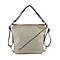 100% Genuine Leather Crossbody Bag with Adjustable Strap - Tan